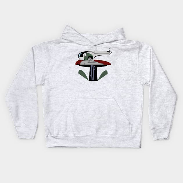 Bounty Hunter landing Kids Hoodie by the_vtwins